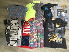 BUNDLE - NINE BOYS T-SHIRT AGE 9 YEARS-  NEXT BATMAN LEGO STAR WARS MARVEL TOPS