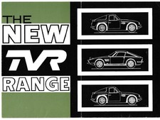 TVR 1800 S Mark III, Griffith 200 Series & Trident c1965 UK Foldout Brochure