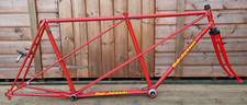 Bob Jackson Tandem Frame & Fork Reynolds 531 Classic Retro Cantilever Brakes Red
