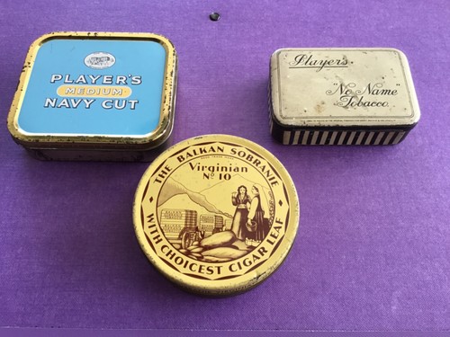 Empty tobacco tins balkan - empty,