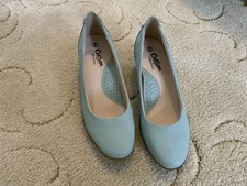 Cotton Traders Pale Turquoise Leather Shoes Size 6￼￼