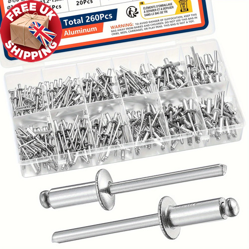 Pop blind rivets assortment - rivets,