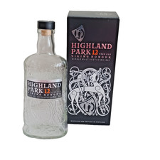 HIGHLAND PARK 12 Years Old Whiskey Empty Bottle and Box 700ml