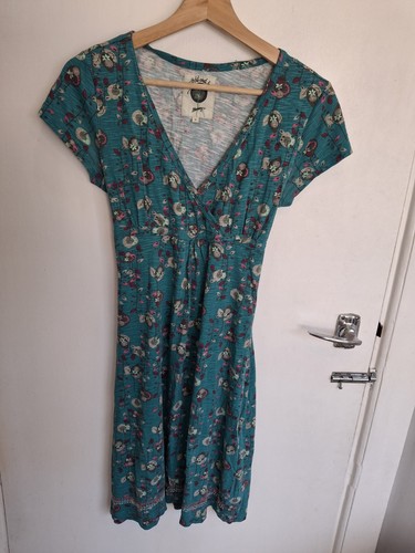 Turquoise patterned dress