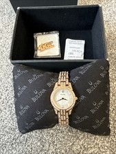 Bulova Women’s Watch Brand New. Gold diamonds very rare. RRP £395 