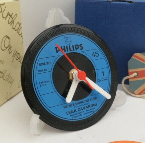 Lena zavaroni clock upcycled - zavaroni,