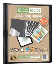 EcoEco Premium A3 4-D Ring Binder-95% Recycled, Eco - Friendly Portfolio Artwork