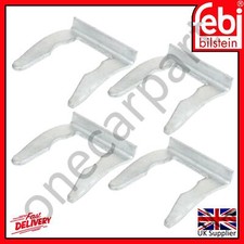 4 Febi Rear Brake Flexi Hose Clamp Clip For VW Lupo Passat Polo Rabbit 1994 on