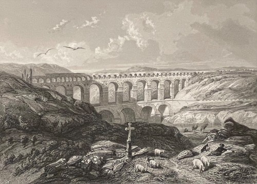 Pont gard roman aqueduct - pont,