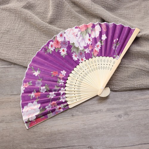 Japanese hand fan silk - ,