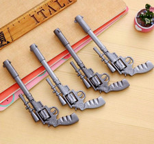 Novelty Pistol Gun Shaped Pen  Stationery Gift Boy Party Loot Bag Christmas