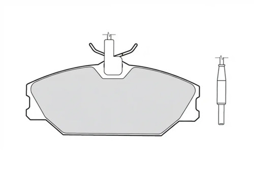 Brake pads front axle - axle, 301061