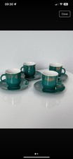 Retro Four Espresso Cups And Saucers - Made In China