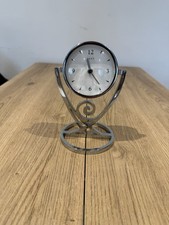 Next Table Clock Modern Silver