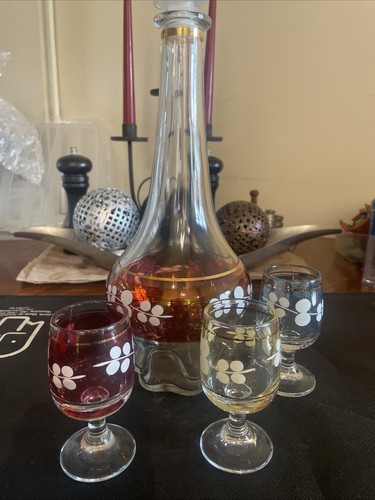 Vintage decanter set - decanter,
