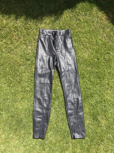 Zara black faux - zara, leather