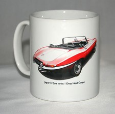 Classic Car Mug. Jaguar E-Type