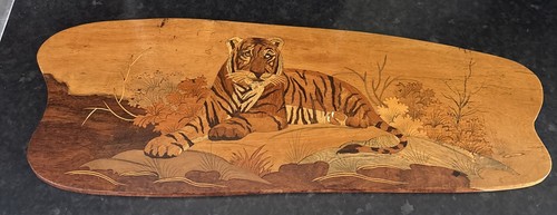Inlaid wood marquetry picture - marquetry,