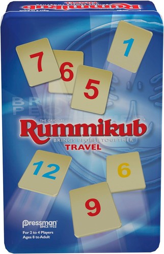 Travel rummikub game - rummikub, tin