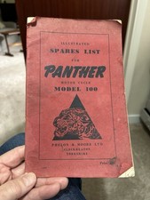 PANTHER Model 100 Genuine Illustrated Spare Parts List MODEL 100