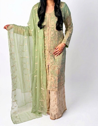 Women salwar kameez green - salwar,