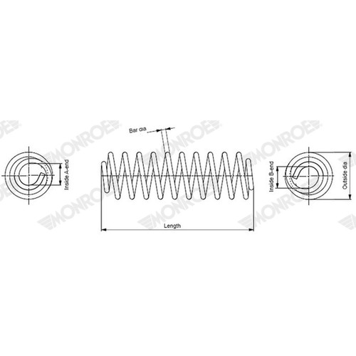 Coil spring for - coil, (single)
