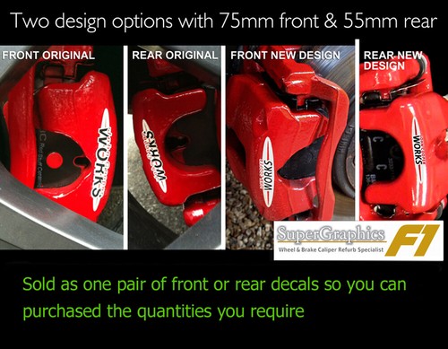 Brake decal sticker fit - brake, mini