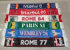 Liverpool European Cup Final Scarf Set  - Six Scarves -