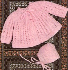 733 GIRL'S MATINEE COAT & HAT