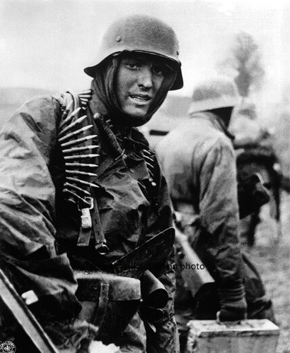 German soldiers heavily armed - soldiers,