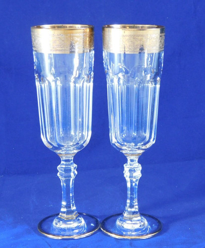 Champagne flutes rcy47 - champagne, gold