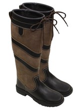 Harry Hall Rio Long Country Yard Boots, brown, size EU 38 UK 5 new but tatty box