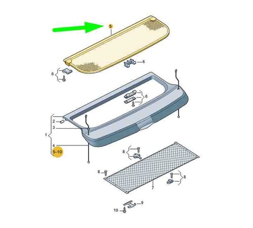 Audi roof panel - roof,