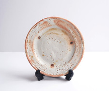 SUZUKI OSAMU Japanese Living National Treasure Studio Pottery: Small Shino Plate