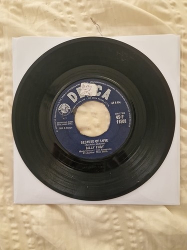 Billy fury because love - of, love/