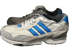 Adidas Torsion Trainers White Blue Mesh Suede UK 7 2080