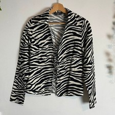 Primark Zebra Print Tie-Front Top – Size XS