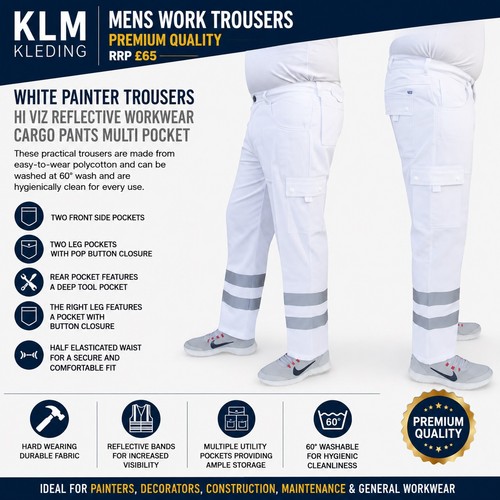 Mens white painter - white, hi