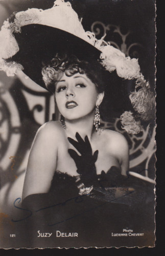 Suzy delair photograph card - photograph,
