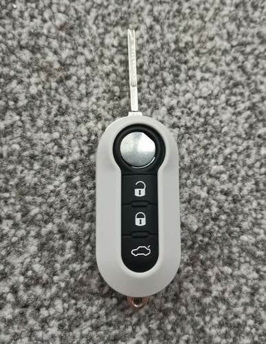 Grey button remote key shell - key,