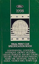 1998 Ford Service Specs Manual