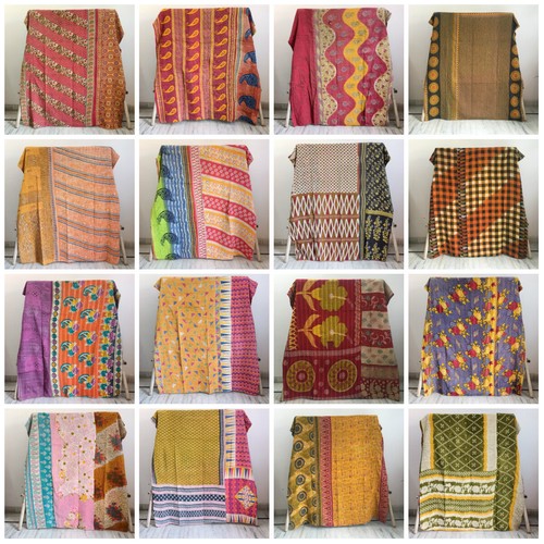 Vintage reversible kantha - reversible,