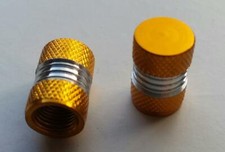 2 x Metallic GOLD Metal Steel