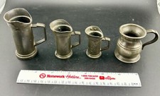 Lot of Four Antique Pewter