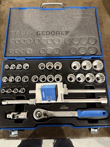 Gedore socket set - set, 1/2"
