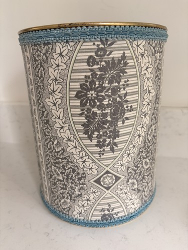 Vintage 70s waste bin covered - vintage,