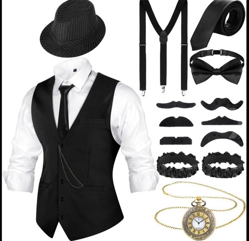 Men 1920s gangster - men's, gatsby