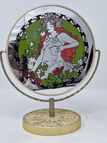 Vintage art nouveau lady - art, gold