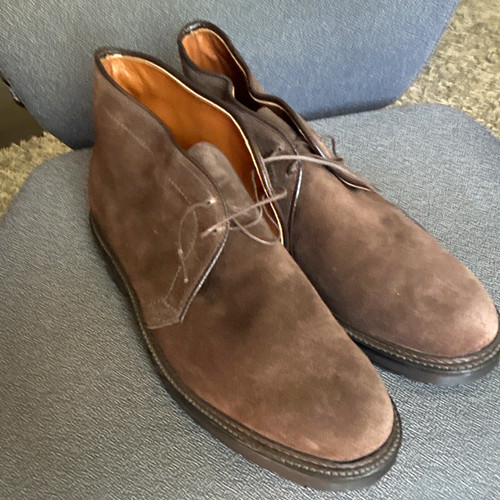 Alden men brown suede chukka - alden,