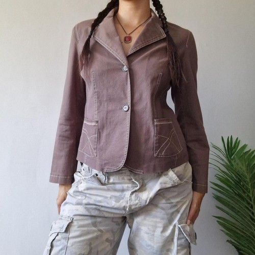 Y2k contrast stitch - contrast, blazer